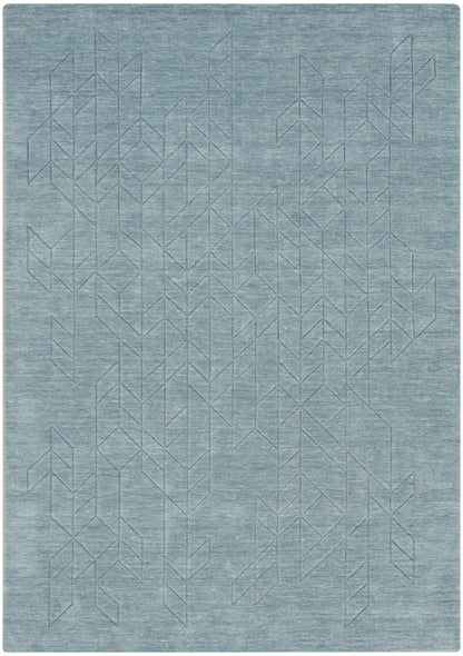 Nourison Home Alessia ALE01 Blue Contemporary Hand Knotted Rug