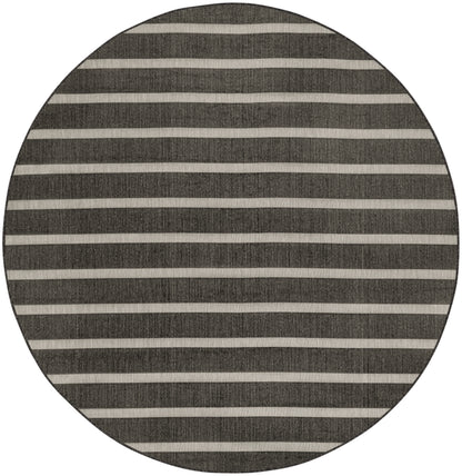 Nourison Home Positano POS03 Black Ivory Contemporary Power-loomed Rug