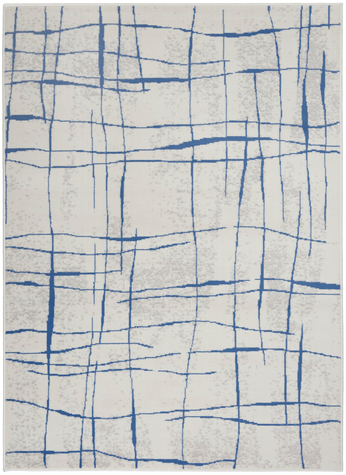 Nourison Home Whimsicle WHS09 Ivory Blue Contemporary Power-loomed Rug