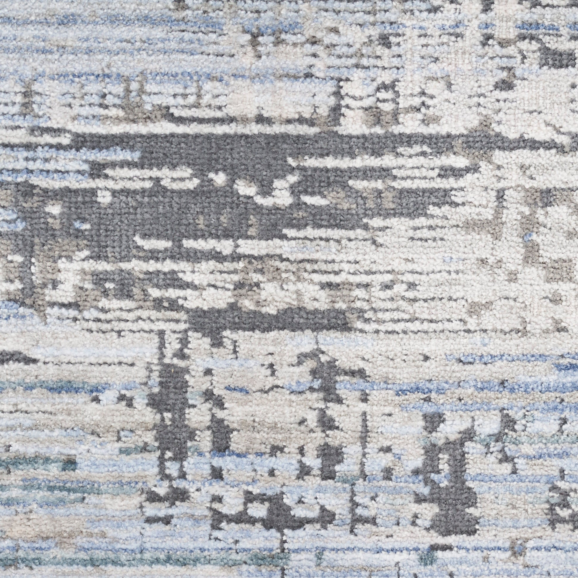 Nourison Home Abstract Hues  Blue Grey  Contemporary