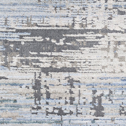 Nourison Home Abstract Hues  Blue Grey  Contemporary