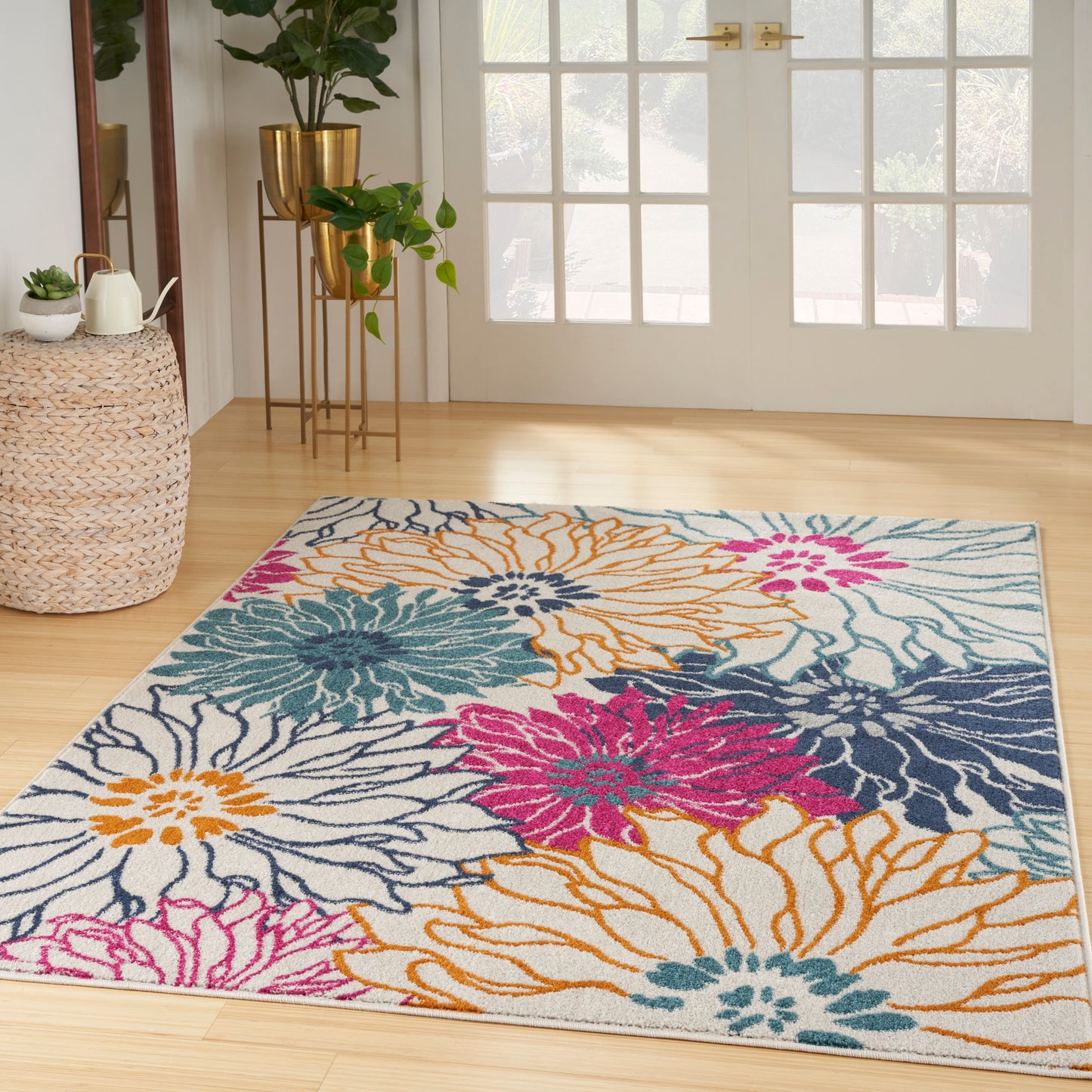 Nourison Home Passion  Ivory Multicolor  Contemporary