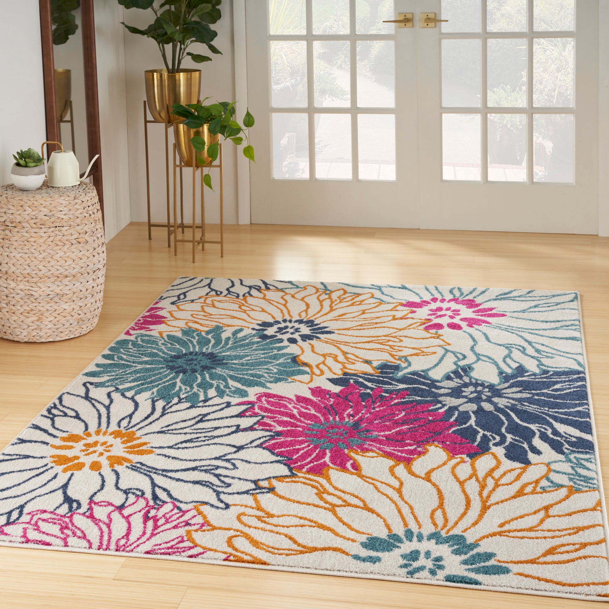 Nourison Home Passion  Ivory Multicolor  Contemporary
