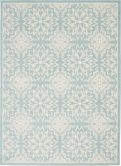 Nourison Home Jubilant JUB06 Ivory Green Transitional Power-loomed Rug
