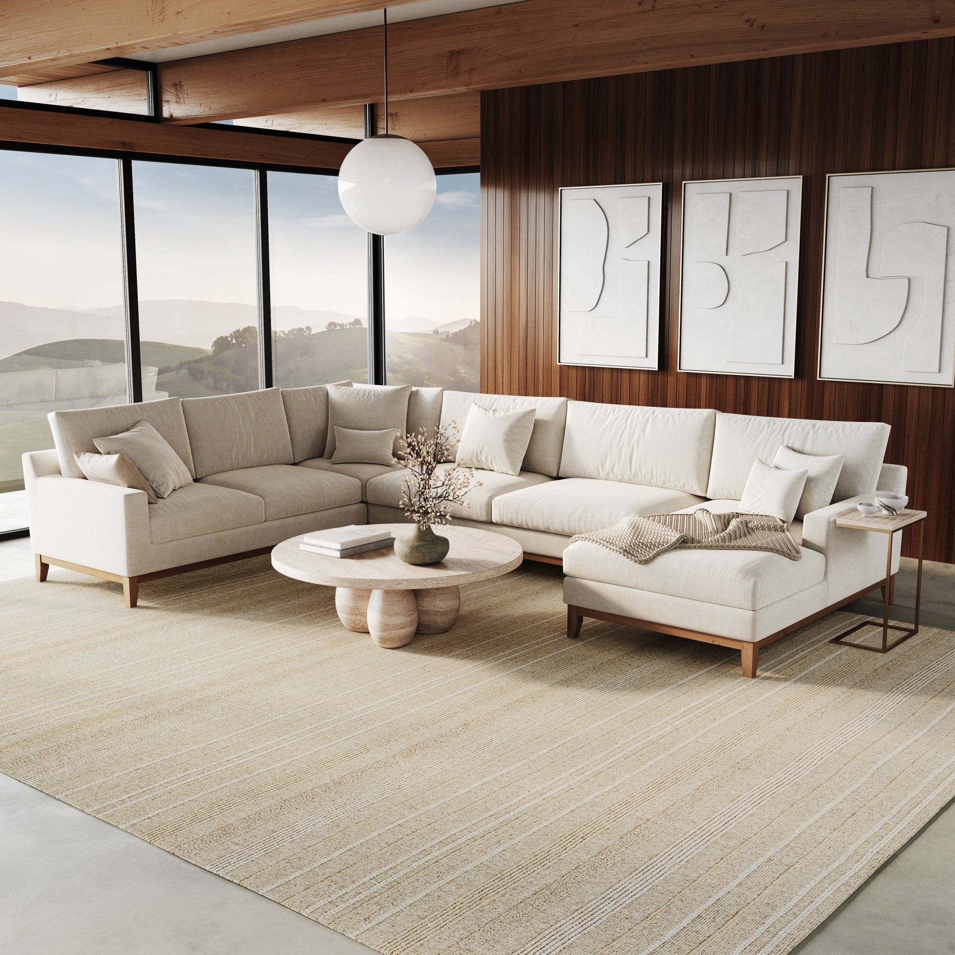 Nourison Home Embrace  Ivory Silver  Contemporary