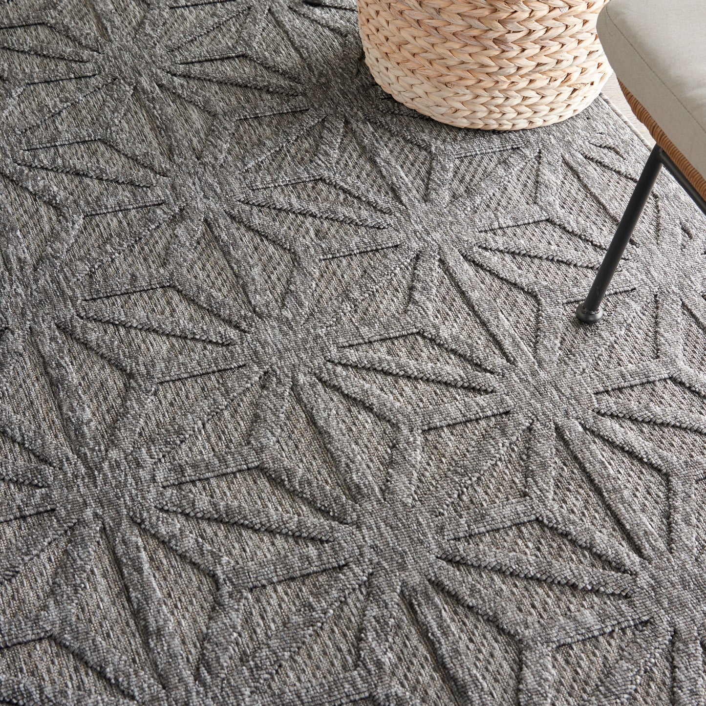 Nourison Home Cozumel  Dark Grey  Contemporary