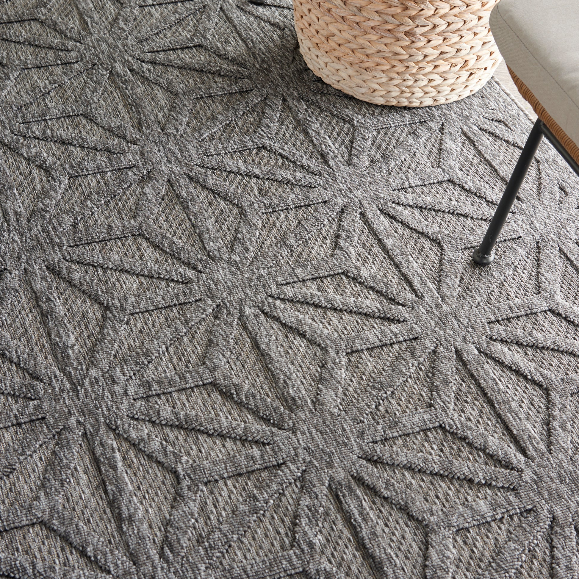 Nourison Home Cozumel  Dark Grey  Contemporary