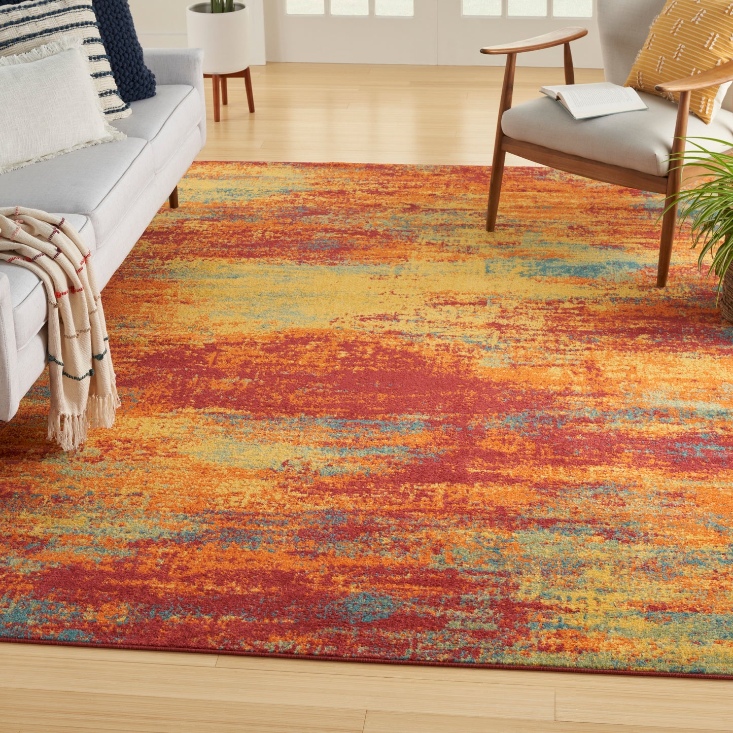 Nourison Home Nourison Essentials  Flame  Contemporary