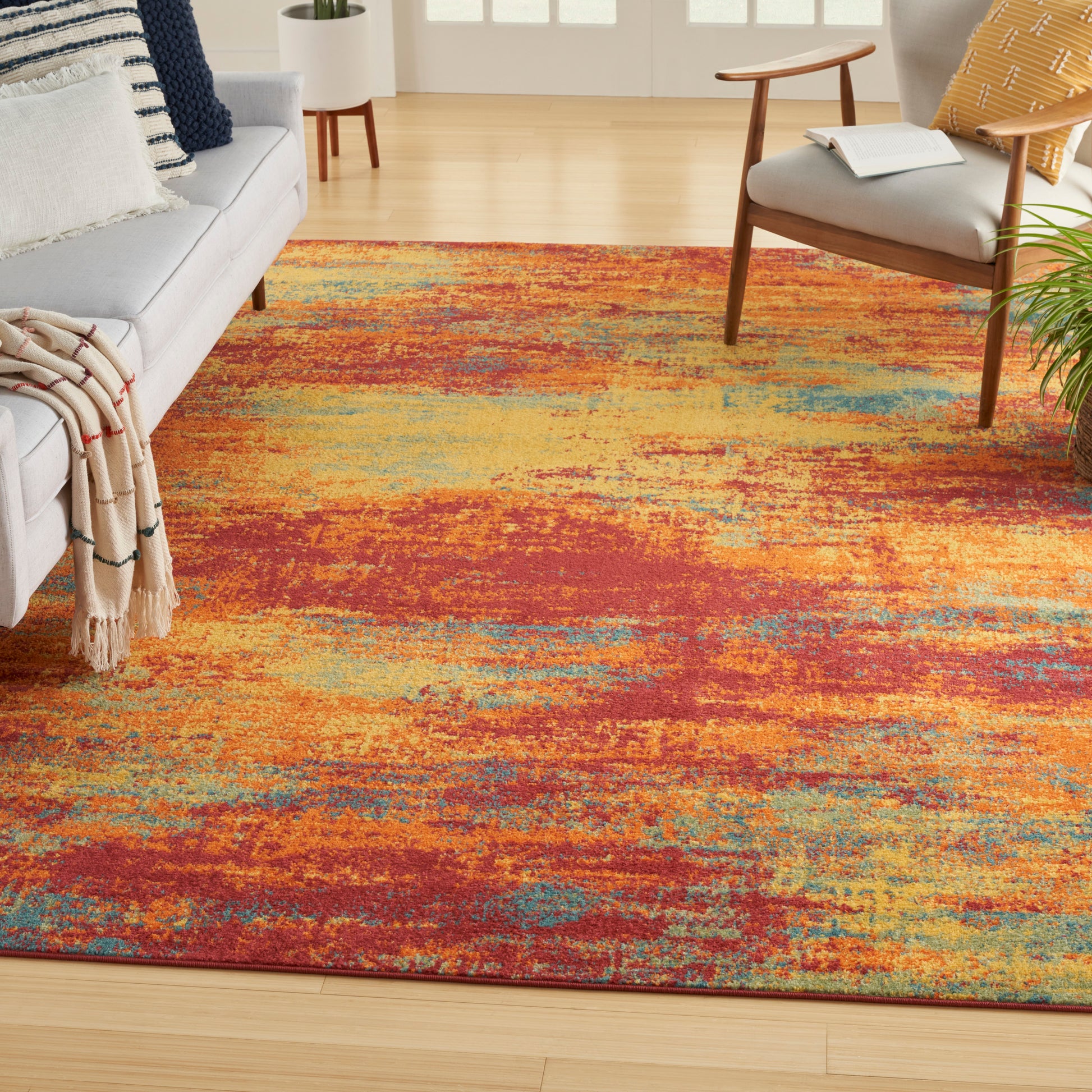 Nourison Home Nourison Essentials  Flame  Contemporary