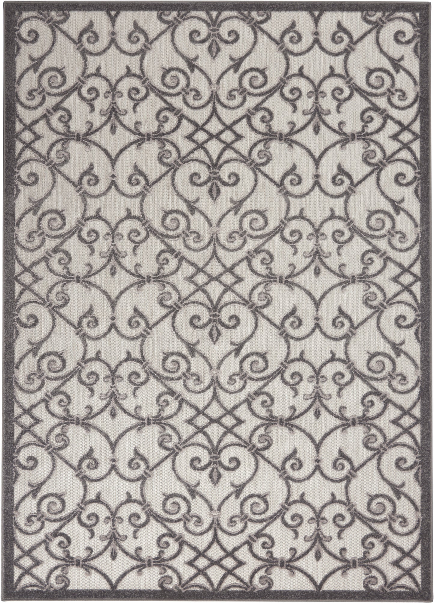 Nourison Home Aloha ALH21 Grey Charcoal Contemporary Power-loomed Rugs
