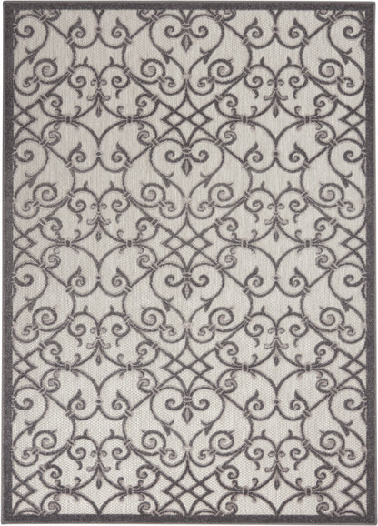 Nourison Home Aloha ALH21 Grey Charcoal Contemporary Power-loomed Rugs