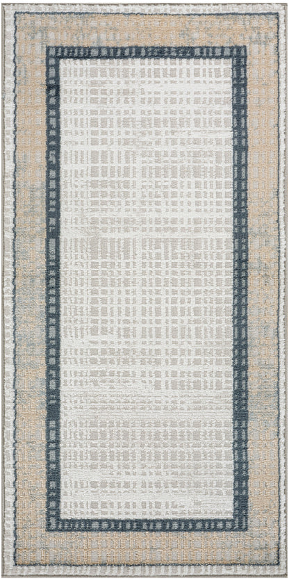 Nourison Home Dekor DEK06 Grey Navy Contemporary Machine Woven Rug