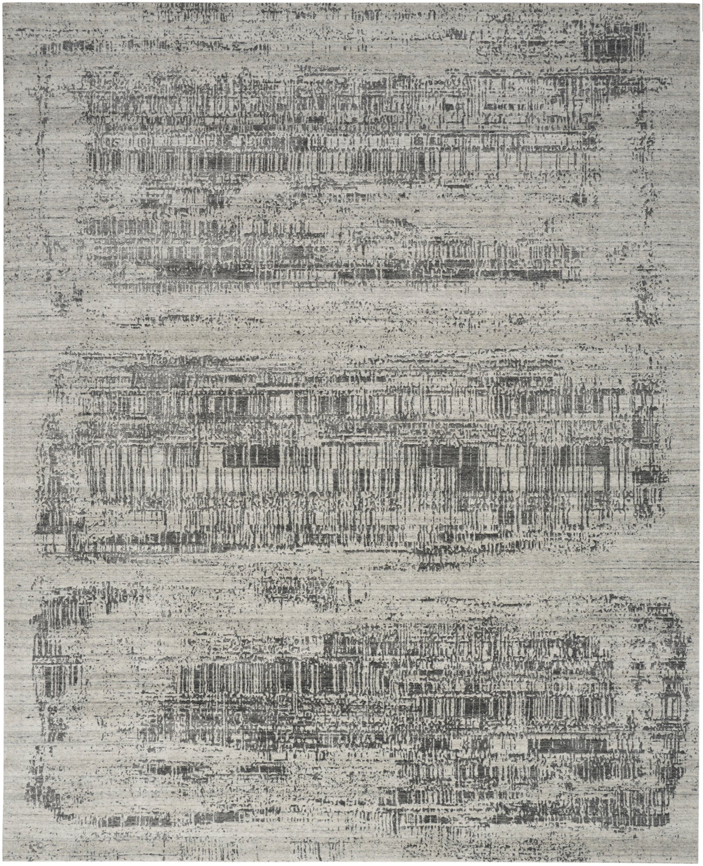 Nourison Home Harmony HAY01 Ivory Charcoal Contemporary Hand Woven Rug