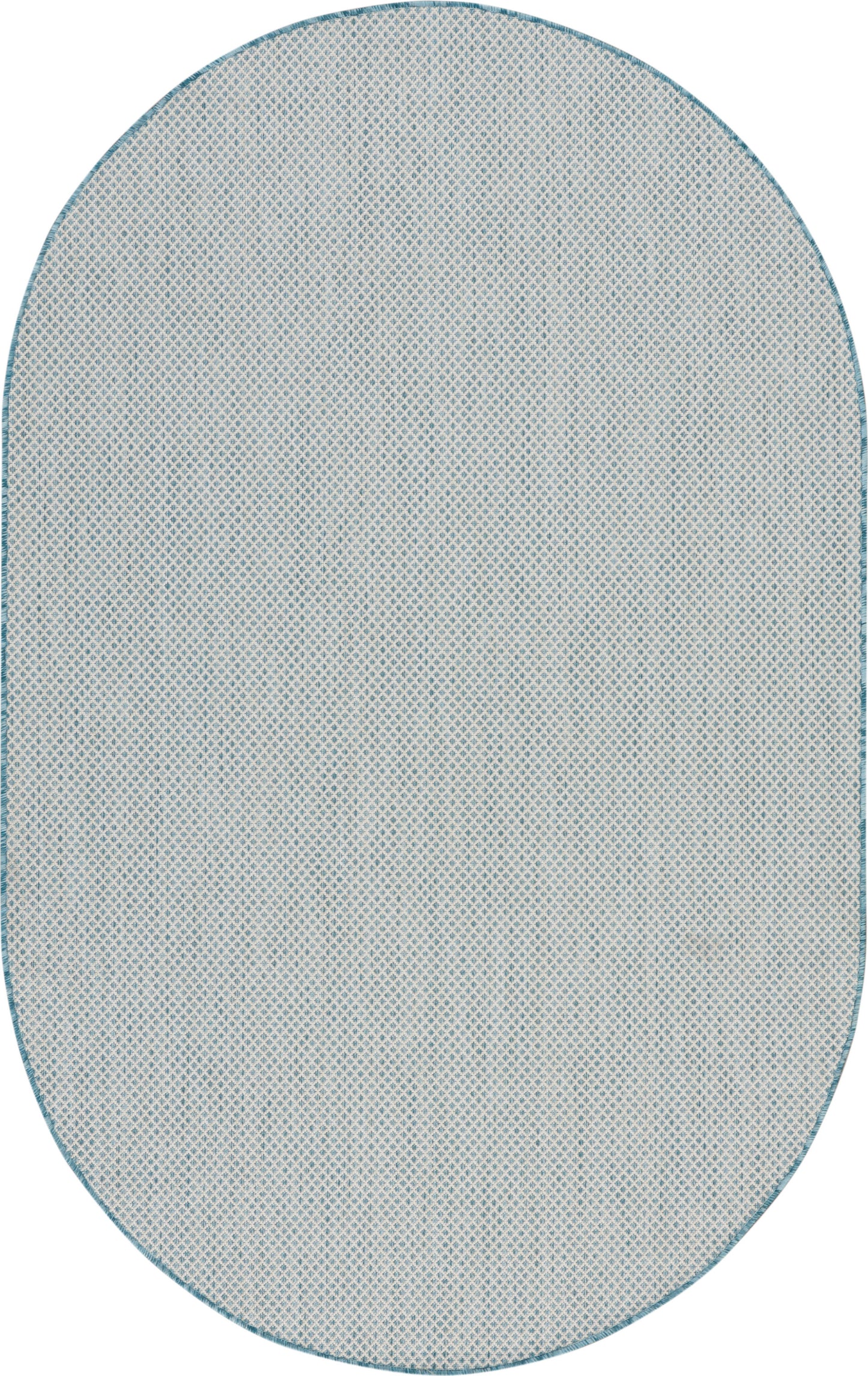Nourison Home Courtyard COU01 Ivory Aqua Contemporary Power-loomed Rug