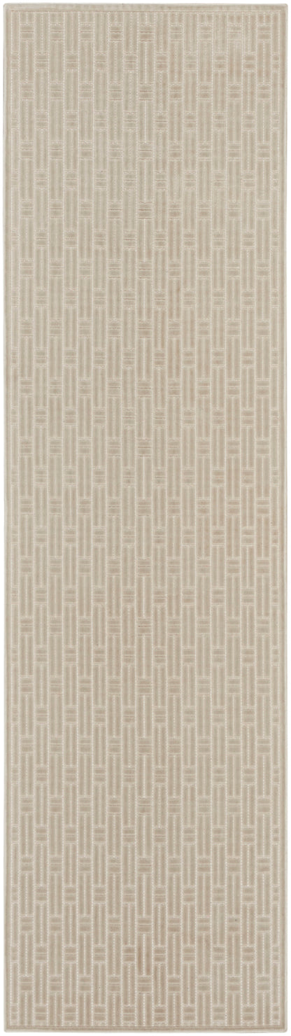 Nourison Home Washable Charm WCH02 Silver Ivory Contemporary Machine Woven Rug