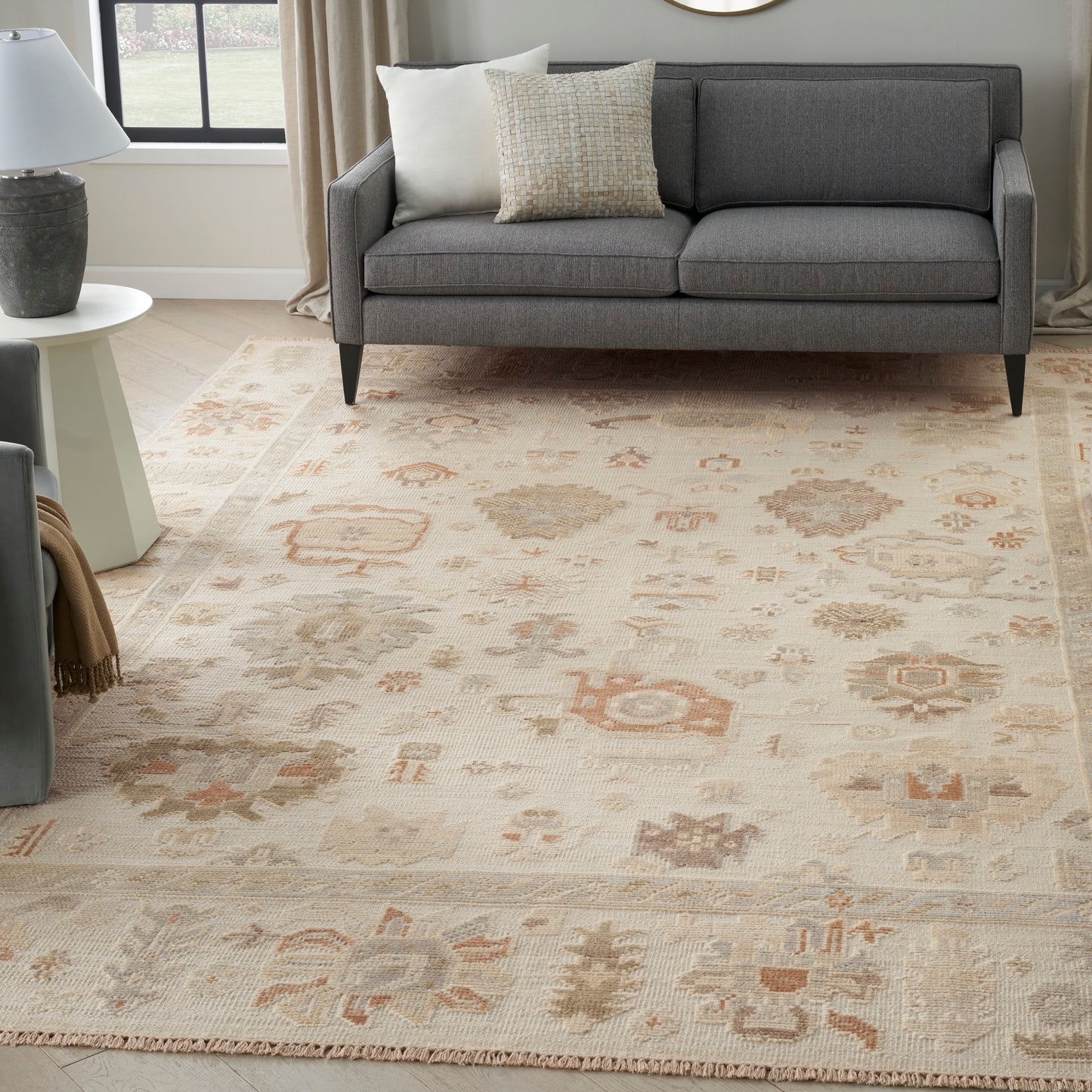 Nourison Home Whispers  Cream  Traditional