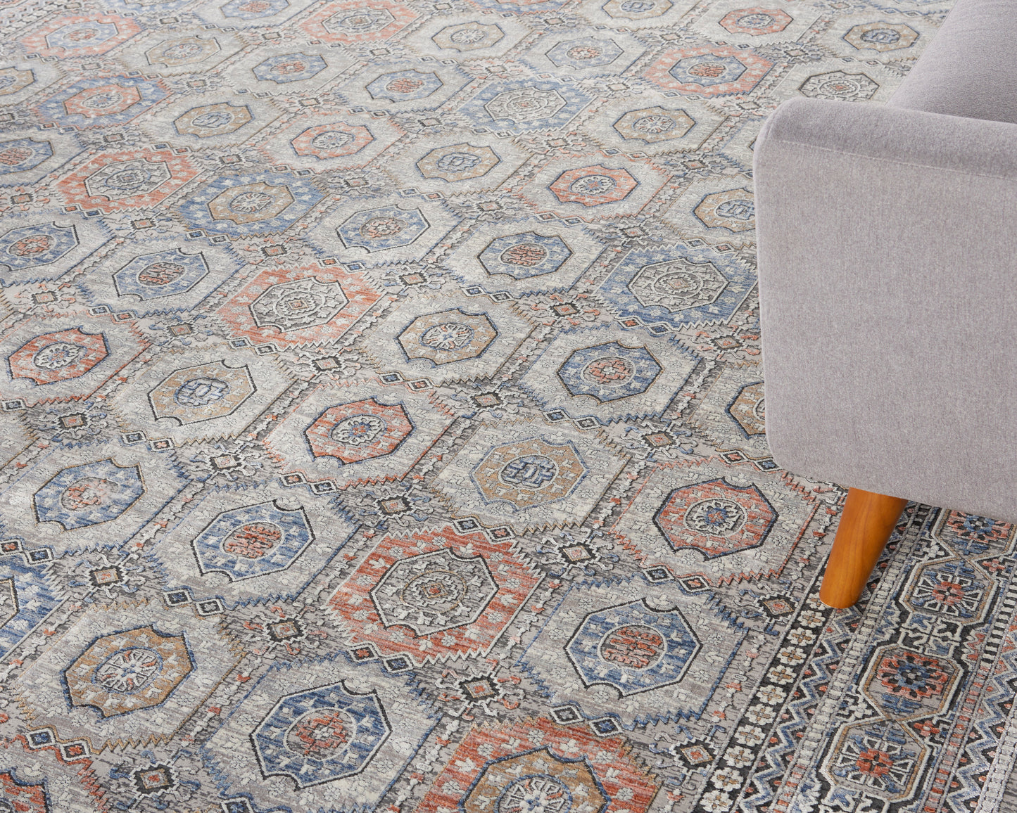 Nourison Home Starry Nights  Grey Navy  Traditional