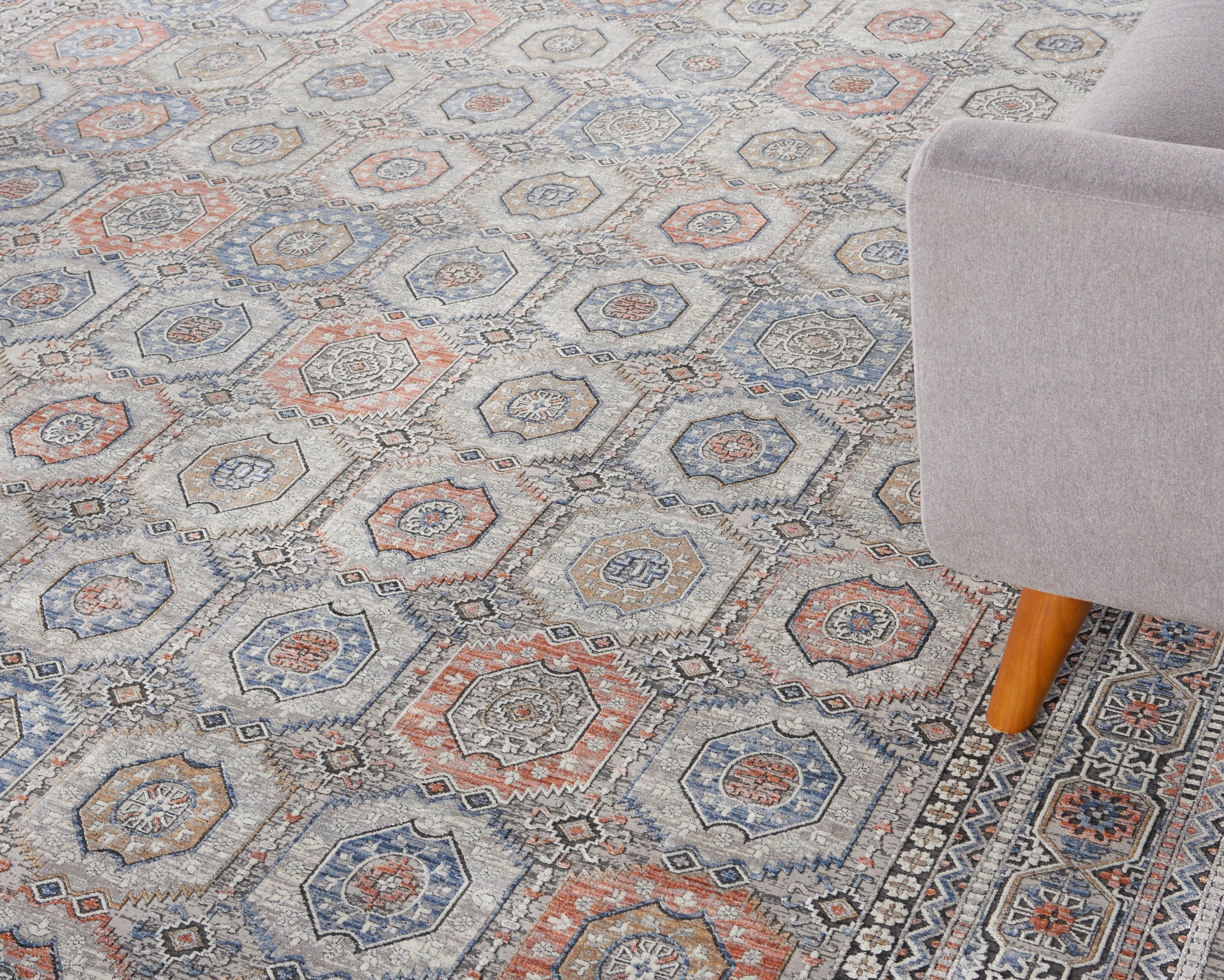 Nourison Home Starry Nights  Grey Navy  Traditional