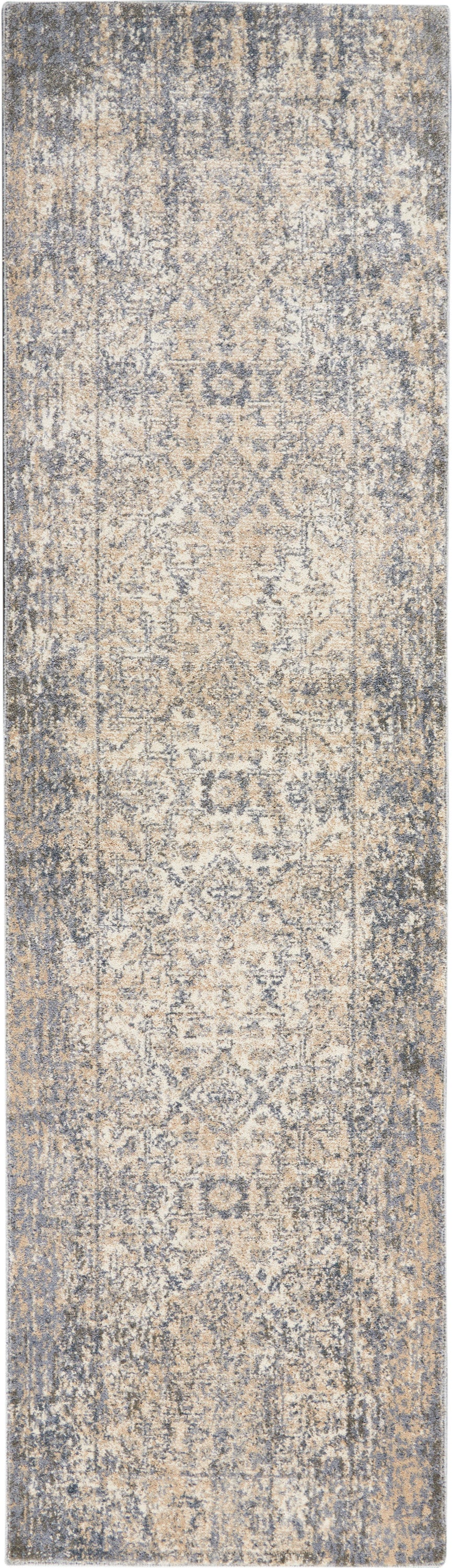 Nourison Home Moroccan Celebration KI3M1 Ivory Slate Traditional Power-loomed Rug