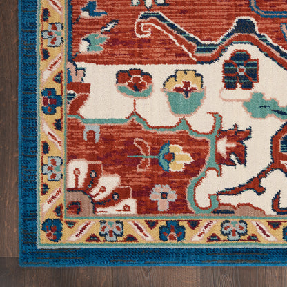 Nourison Home Parisa  Brick Ivory  Traditional