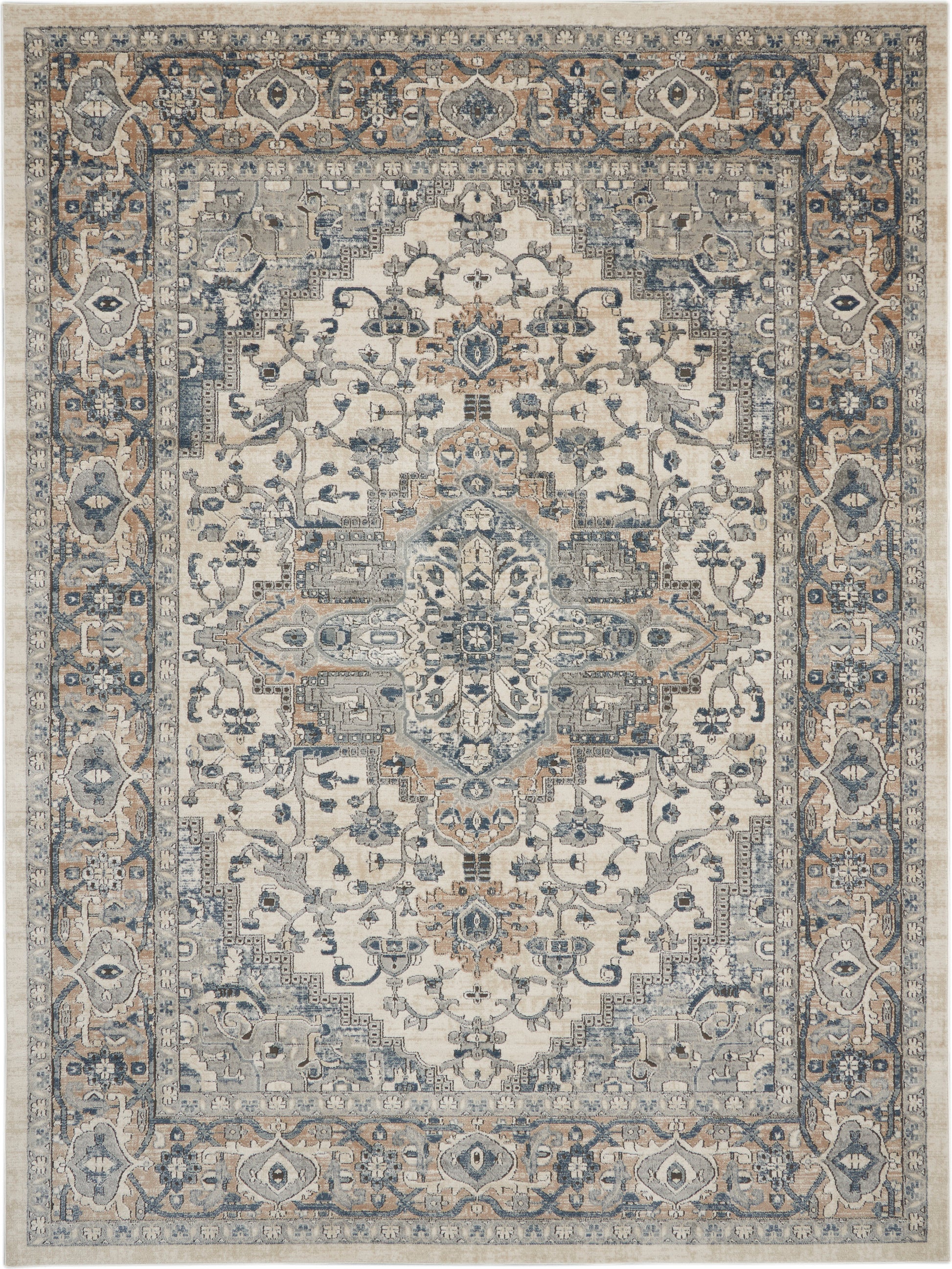 Nourison Home Quarry  Ivory Grey  Transitional
