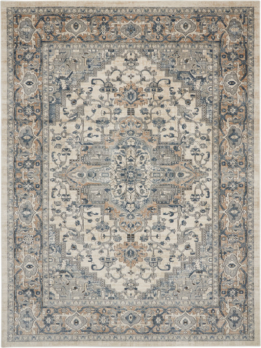 Nourison Home Quarry  Ivory Grey  Transitional