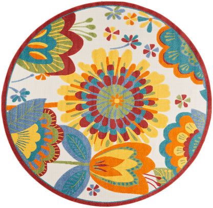 Nourison Home Aloha ALH25 Multicolor Contemporary Power-loomed Rugs