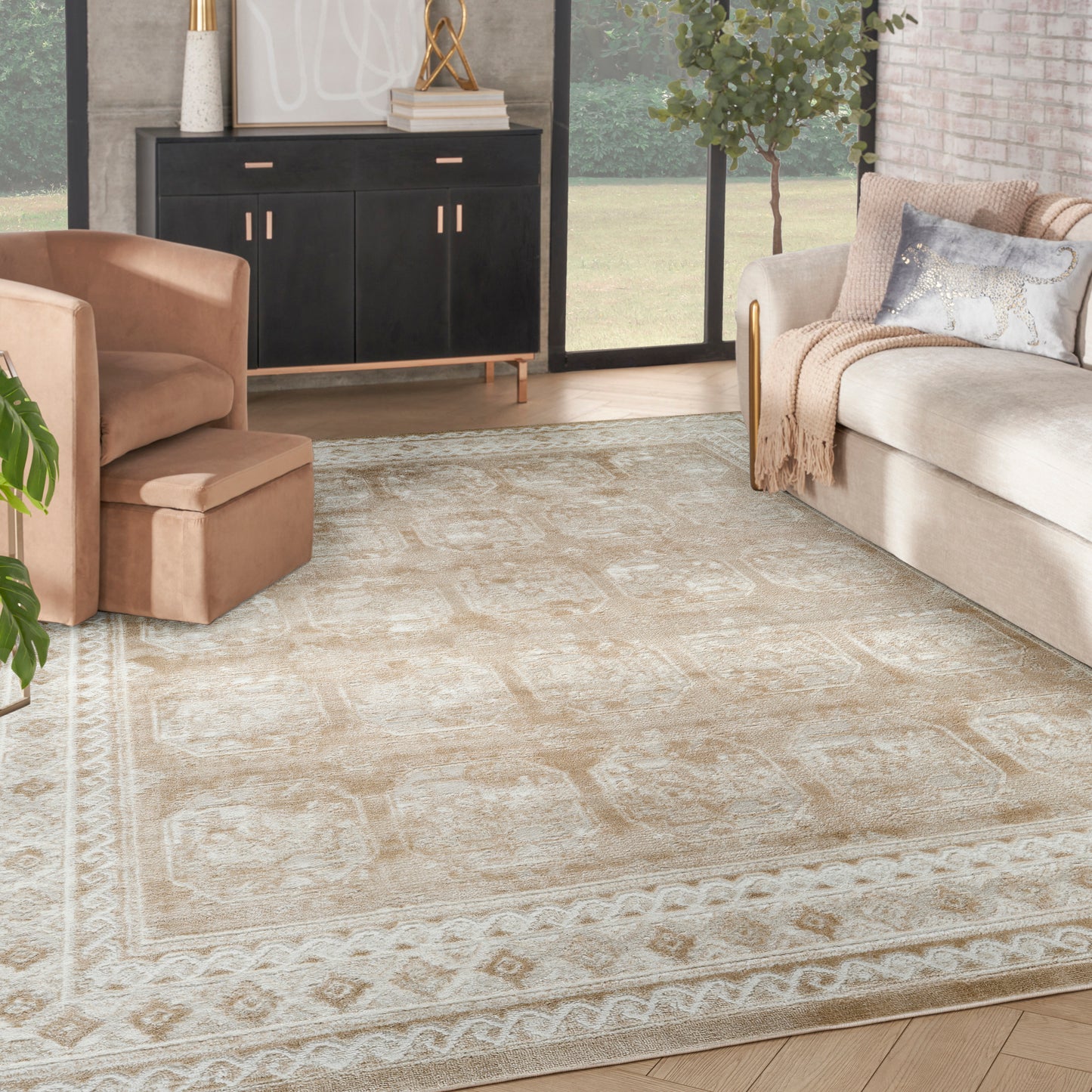 Nourison Home Dekor  Cream Beige  Traditional
