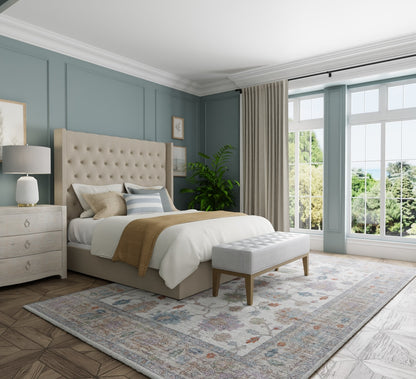 Feizy Dartmouth  Ivory Multi Transitional/Bohemian & Eclectic/Casual