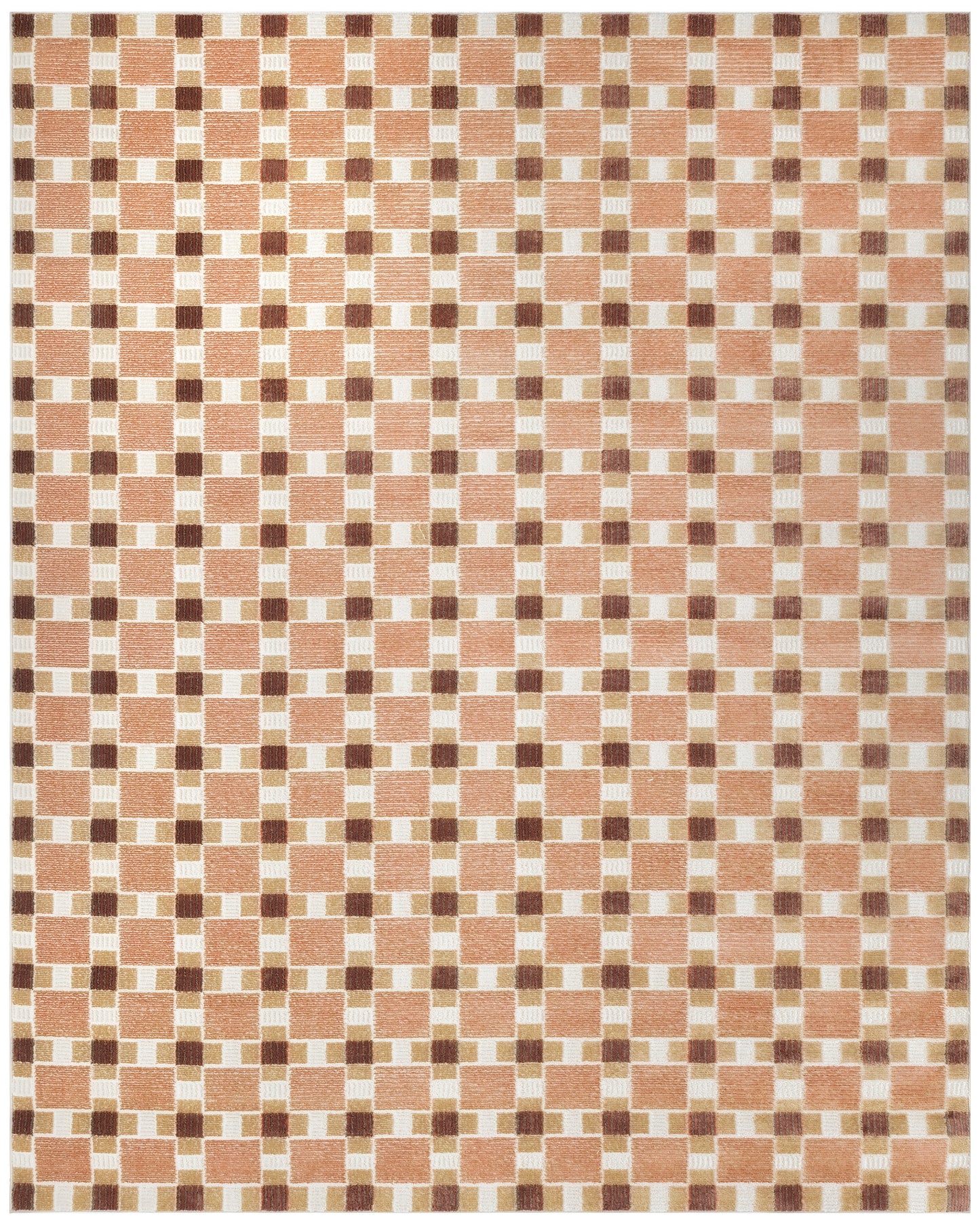 Nourison Home Nordic NRC14 Rust Contemporary Power-loomed Rug