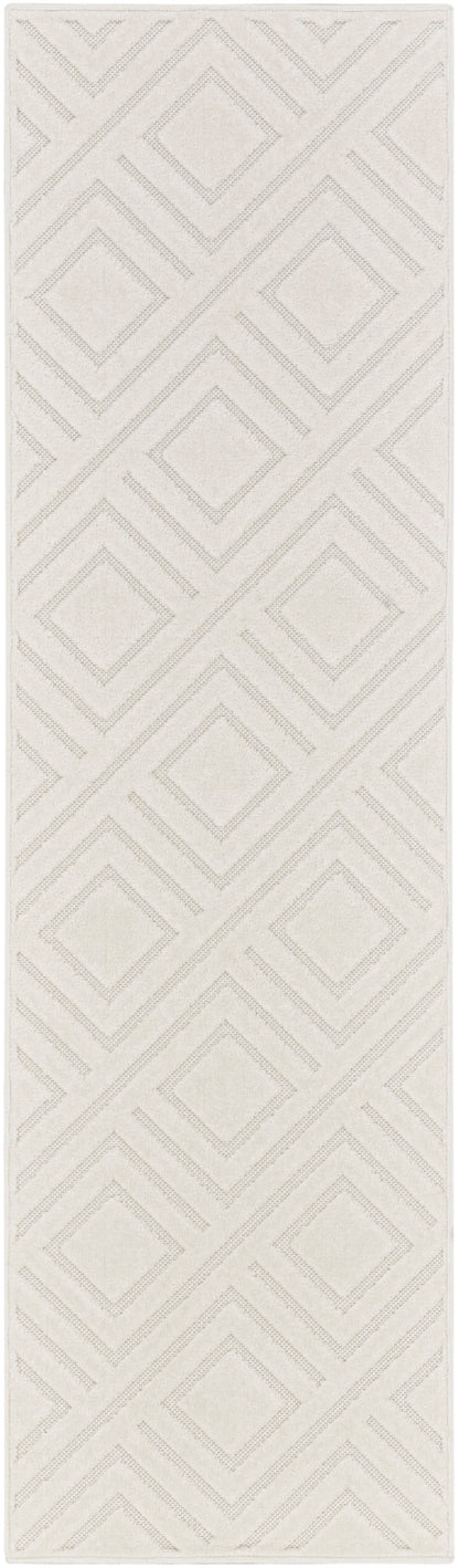 Nourison Home Care Free CAF03 Ivory Contemporary Loom-woven Rug