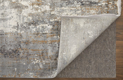 Feizy Cadiz 3887F Ivory Gray Modern/Casual/Industrial Machine Woven Rug - Rugs - Feizy - Atlanta Designer Rugs