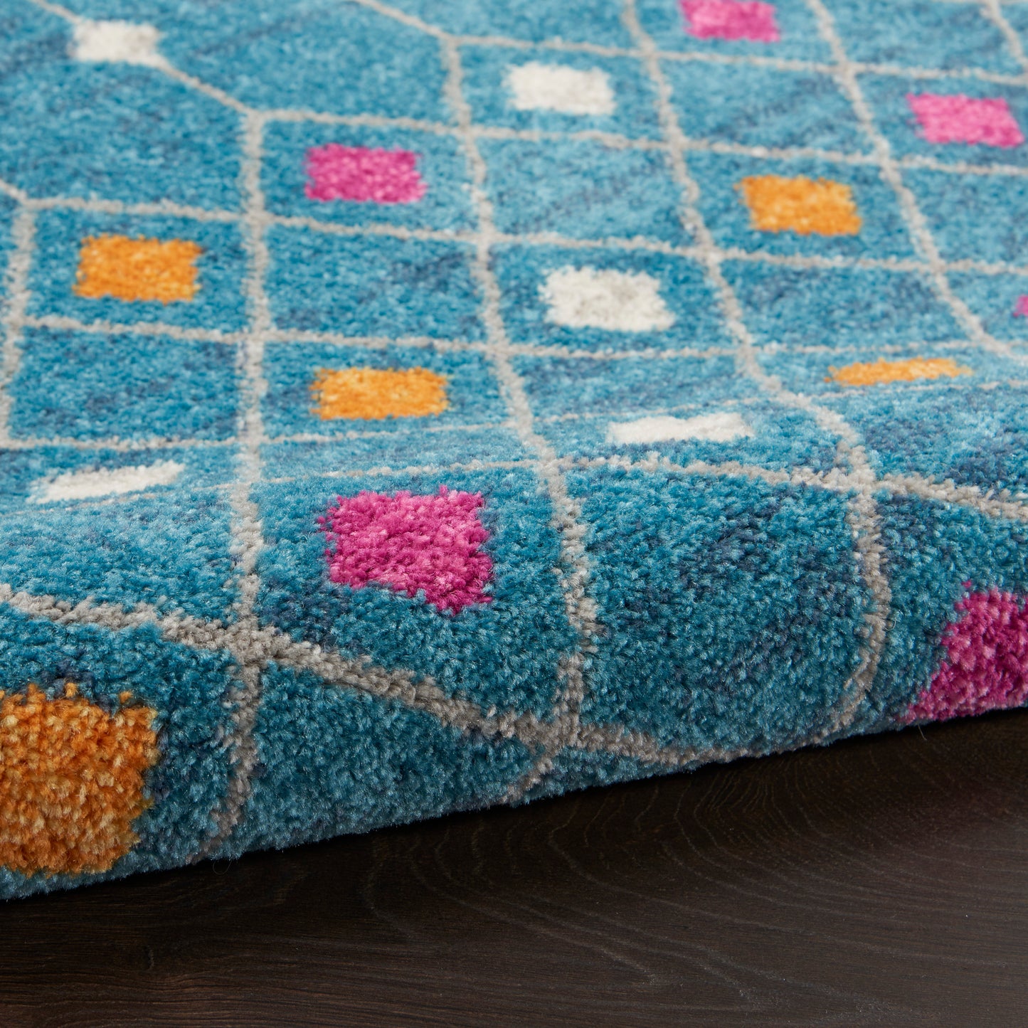 Nourison Home Passion  Blue Multicolor  Transitional