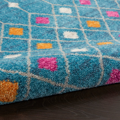 Nourison Home Passion  Blue Multicolor  Transitional