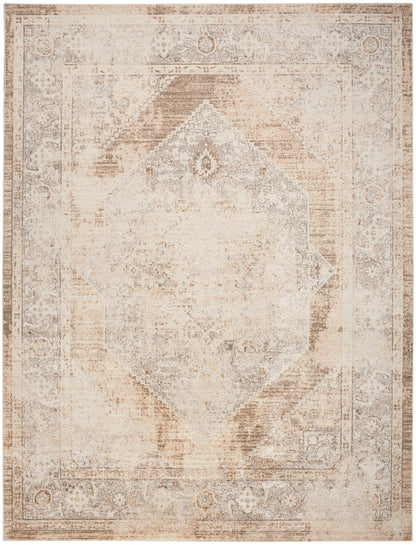 Nourison Home Astra Machine Washable  Beige  Traditional