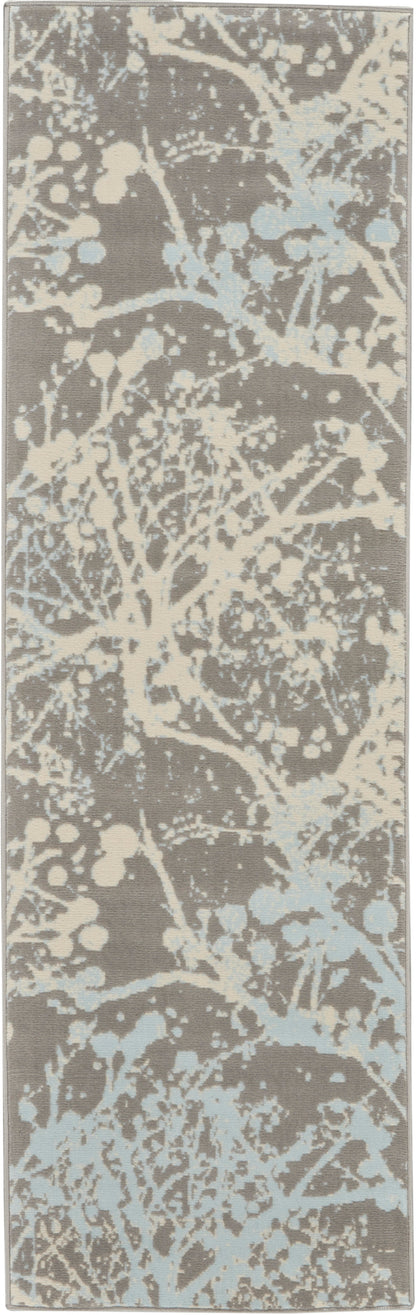 Nourison Home Jubilant JUB12 Grey Contemporary Power-loomed Rug
