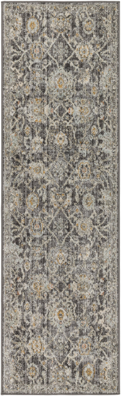 Nourison Home Oushak Home OUS01 Charcoal Traditional Loom-woven Rug