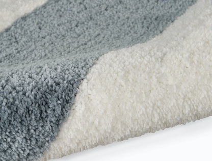 Calvin Klein Chicago Shag  White Grey  Contemporary