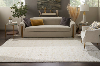 Nourison Home Cozy Shimmer  Ivory Gold  Contemporary