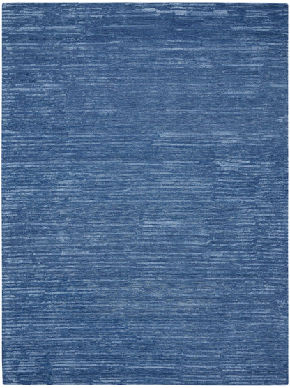 Calvin Klein CK010 Linear LNR01 Blue Contemporary Hand Tufted Rug