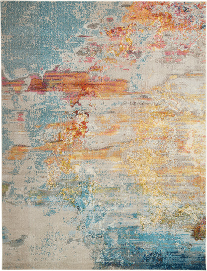 Nourison Home Celestial CES02 Sealife Contemporary Power-loomed Rugs