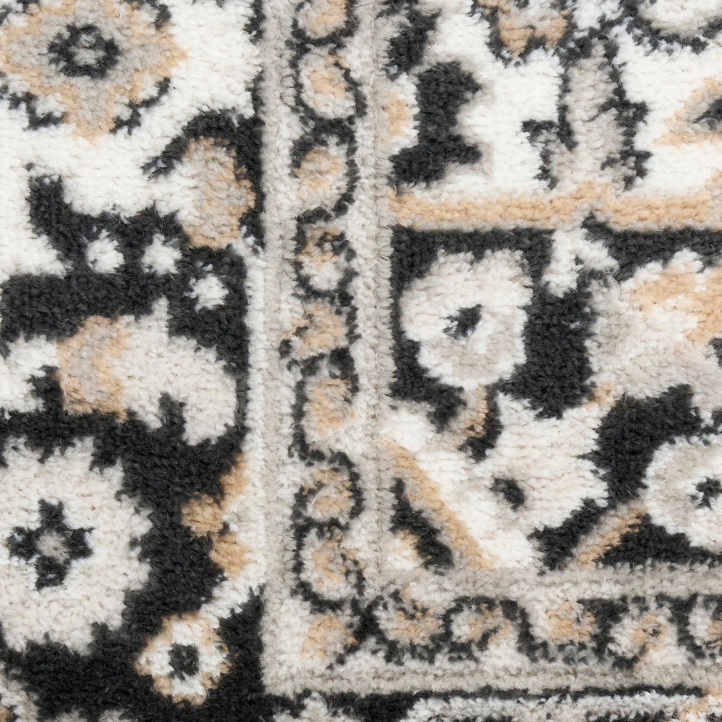 Nourison Home Dekor  Ivory Charcoal  Traditional