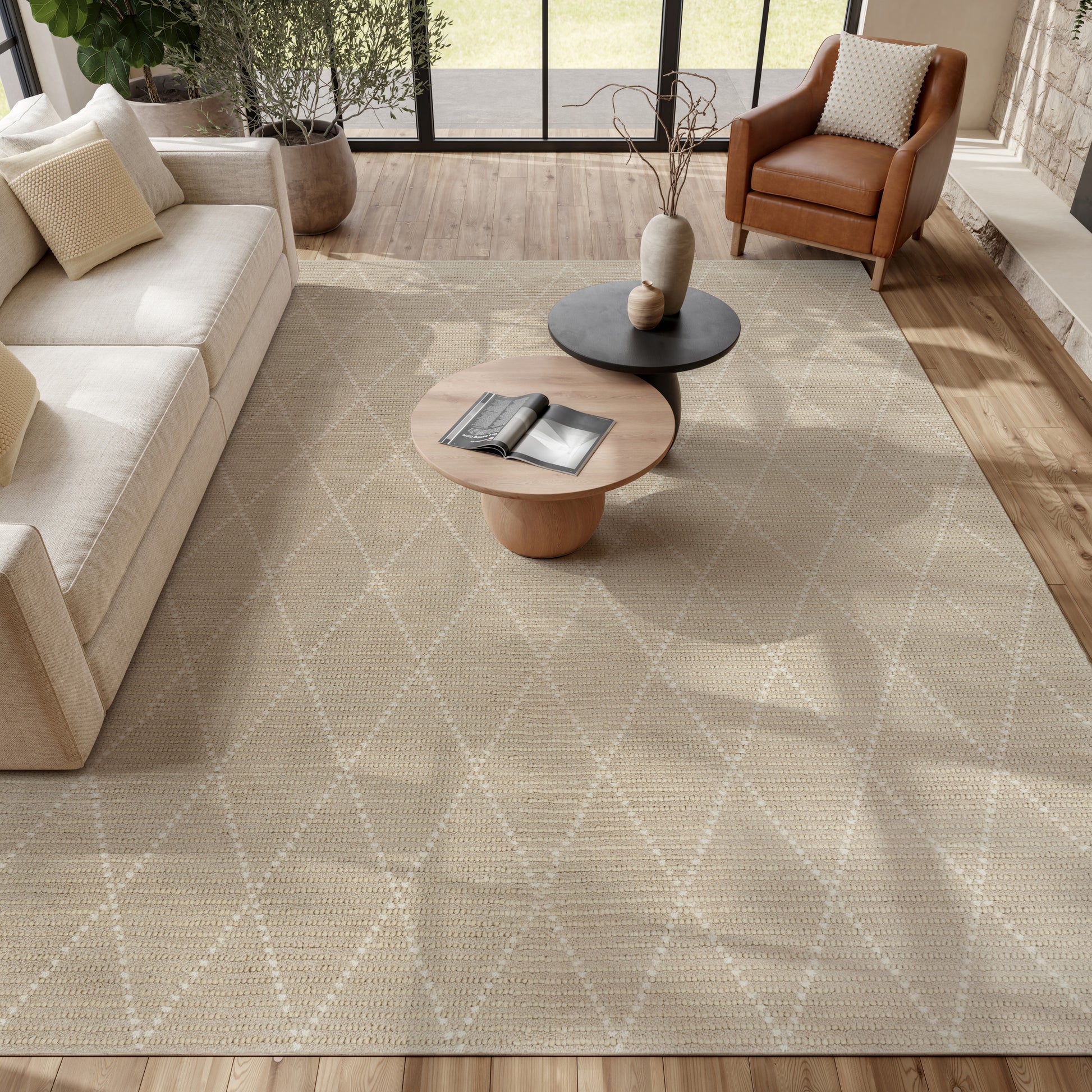 Nourison Home Azure  Beige  Contemporary