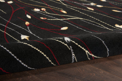 Nourison Home Grafix  Black  Contemporary