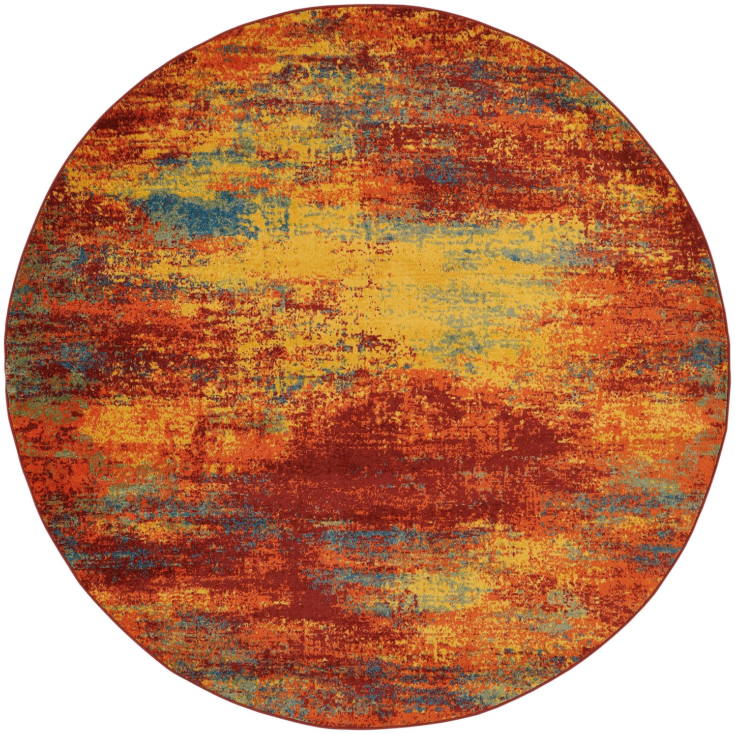 Nourison Home Nourison Essentials NRE06 Flame Contemporary Power-loomed Rug