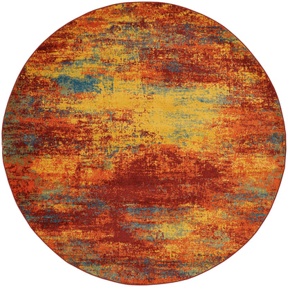Nourison Home Nourison Essentials NRE06 Flame Contemporary Power-loomed Rug