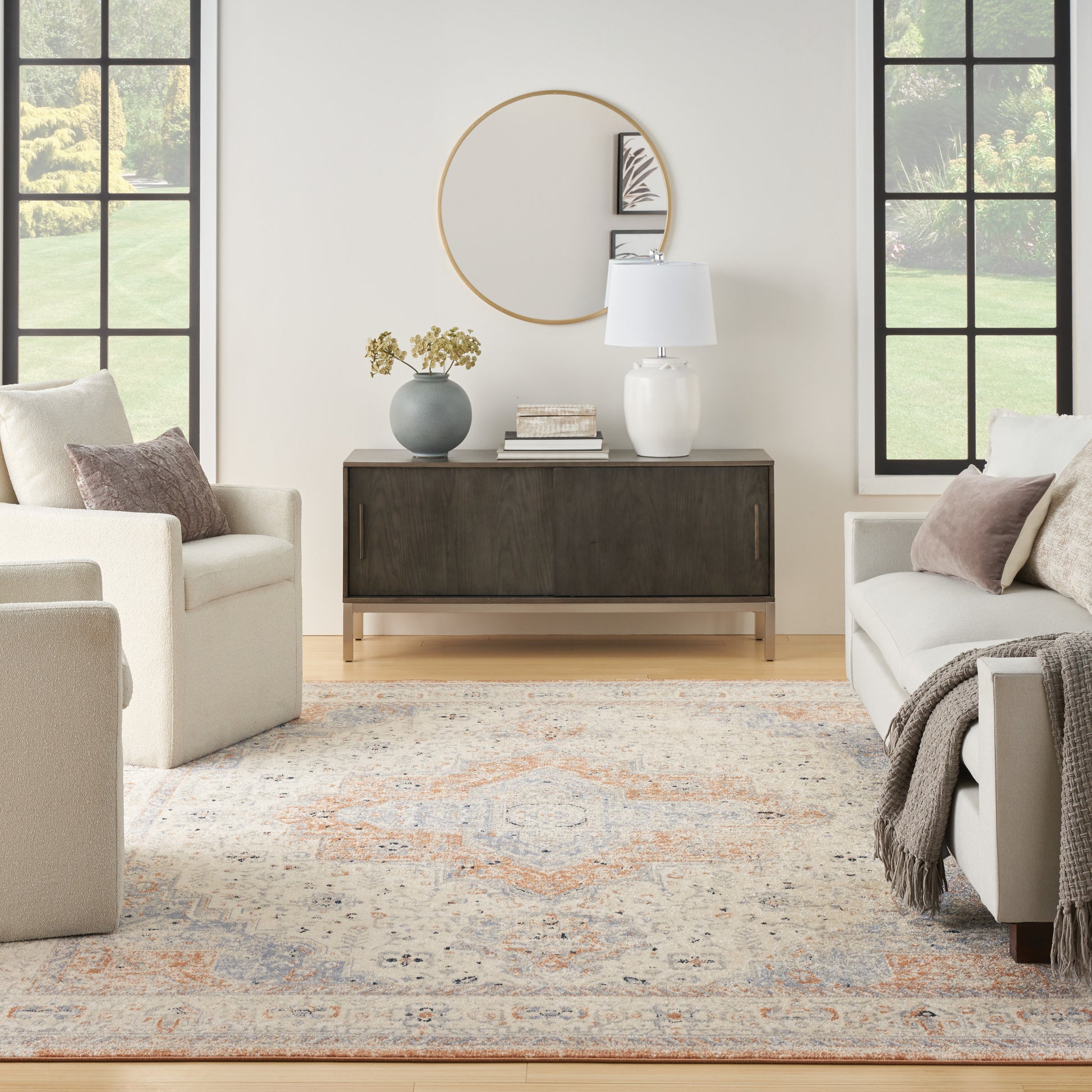 Nourison Home Nourison Essentials Persian  Beige Blue  Traditional