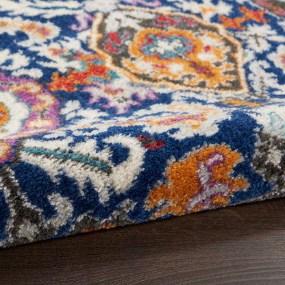 Nourison Home Passion  Blue Multicolor  Transitional