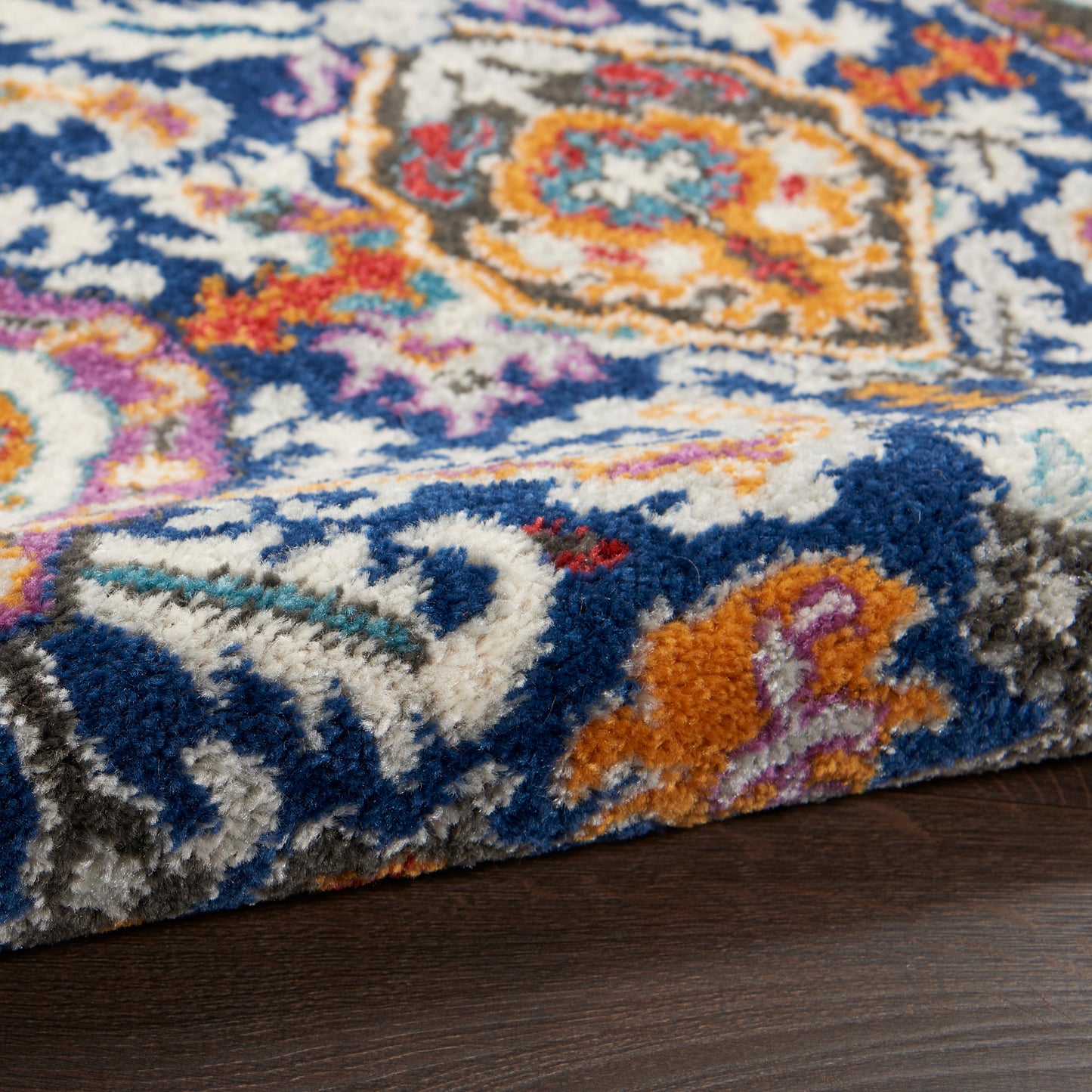 Nourison Home Passion  Blue Multicolor  Transitional