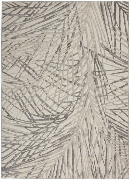 Nourison Home Rustic Textures RUS17 Ivory Grey Contemporary Power-loomed Rugs
